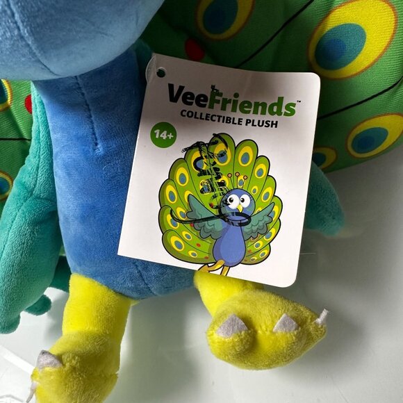 VeeFriends Practical Peacock Plush Collectible Toy 14+ Created for Macy’s - Picture 4 of 10
